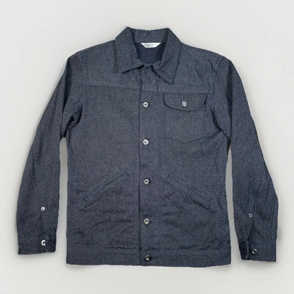 3Sixteen Ranch Jacket Mens Size Small Denim Selvedge Salt Pepper Barn - Picture 2 of 13